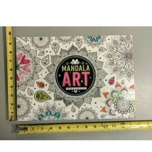 Mandala Stimulating and Relaxing Art Therapy Coloring Book All Age used